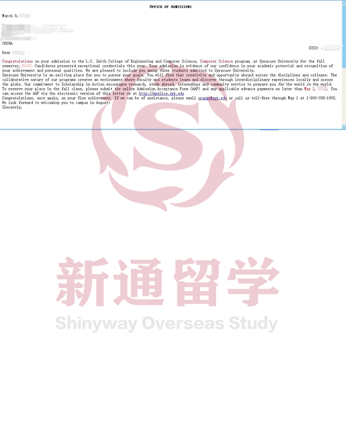 雪城大学cs