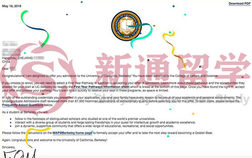 加州大学伯克利分校数学本科录取