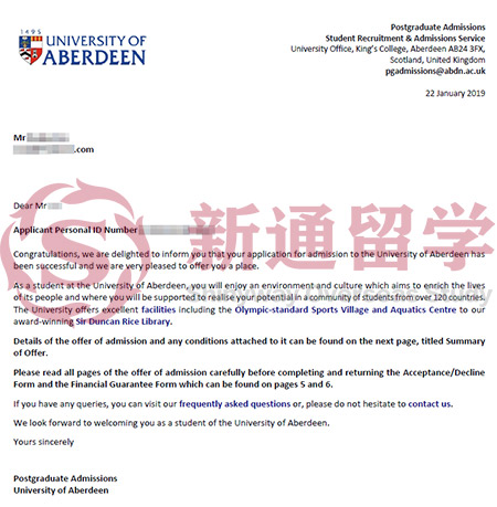 阿伯丁大学金融与投资学录取