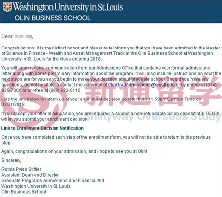 华盛顿圣路易斯大学录取