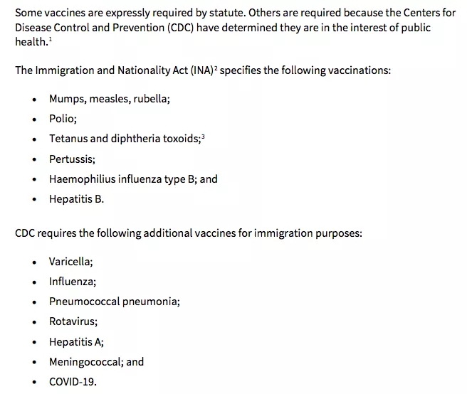 美国移民局官宣：10月1日起移民体检必须完成新冠疫苗接种3