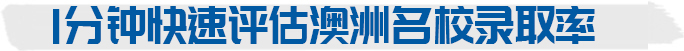 1分钟快速评估澳洲院校录取率